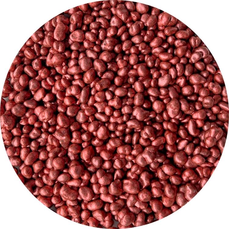 Obrázek k výrobku 25317 - Idea Choc Cukrové kryštáliky s čokoládou červené metalické (750 g)