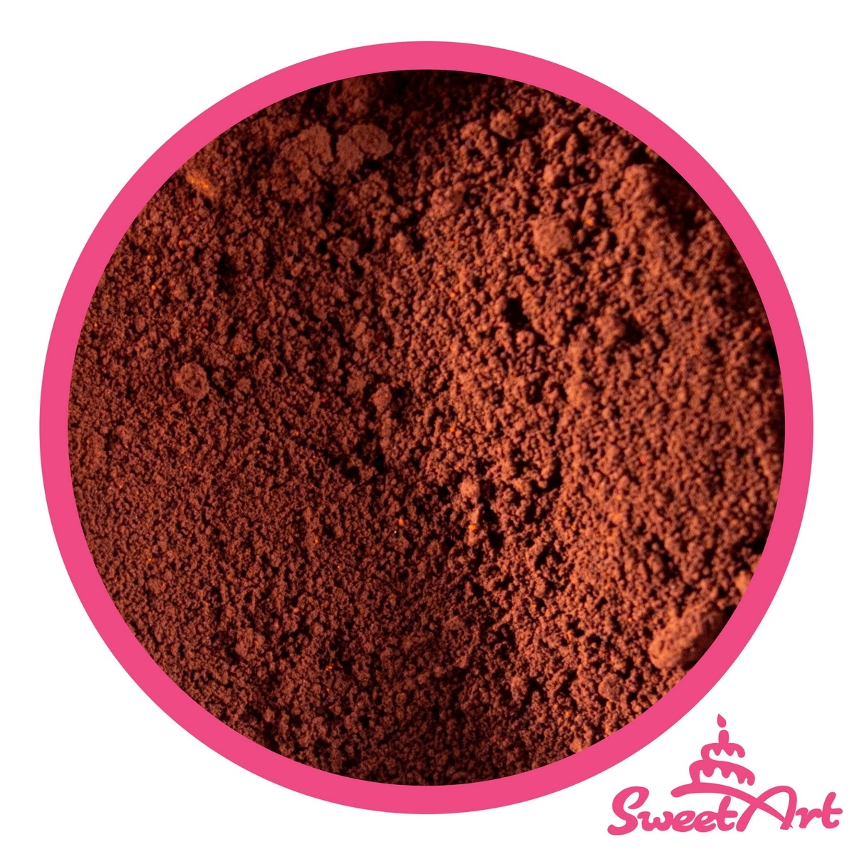 Obrázek k výrobku 24114 - SweetArt jedlá prachová farba Chocolate Brown čokoládovo hnedá (2,5 g)