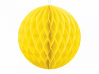 Detail k výrobkuPartydeco Dekoratívna papierová guľa žltá (10 cm)