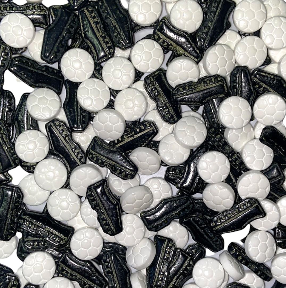 Obrázek k výrobku 21059 -  Cukrový posyp Kopačky a lopty (50 g)