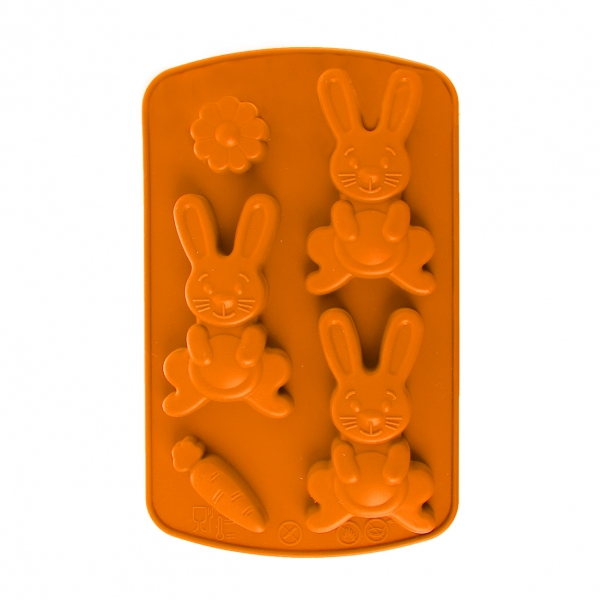 Obrázek k výrobku 21448 -  Forma silikón Zajac oranžová