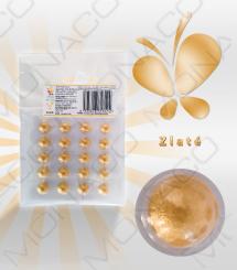 Obrázek k výrobku 20788 -  Jedlé diamanty z želé zlaté 10 mm (20 ks)