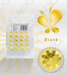 Obrázek k výrobku 20675 -  Jedlé diamanty z želé žlté 10 mm (20 ks)