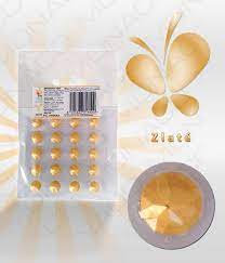 Obrázek k výrobku 21781 -  Jedlé Perly z želé zlaté 10 mm (20 ks)