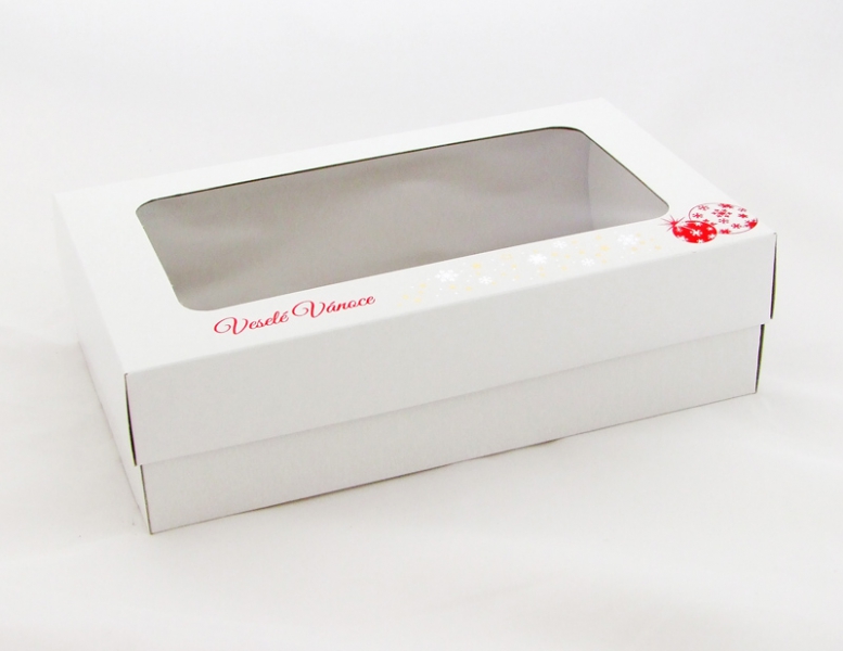 Obrázek k výrobku 22710 -  Krabica na cukrovinky 3farebnou ražbou 1kg (25 x 15 x 7 cm)