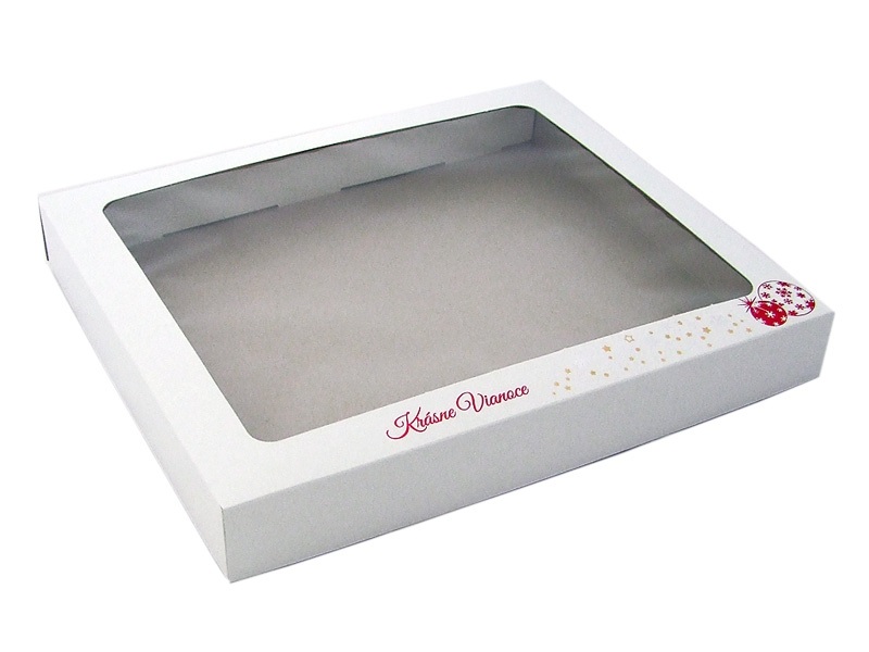 Obrázek k výrobku 24401 -  Krabica Vianočná s 3farebnou ražbou (30 x 25 x 3,7 cm)SK 1kg (5ks)