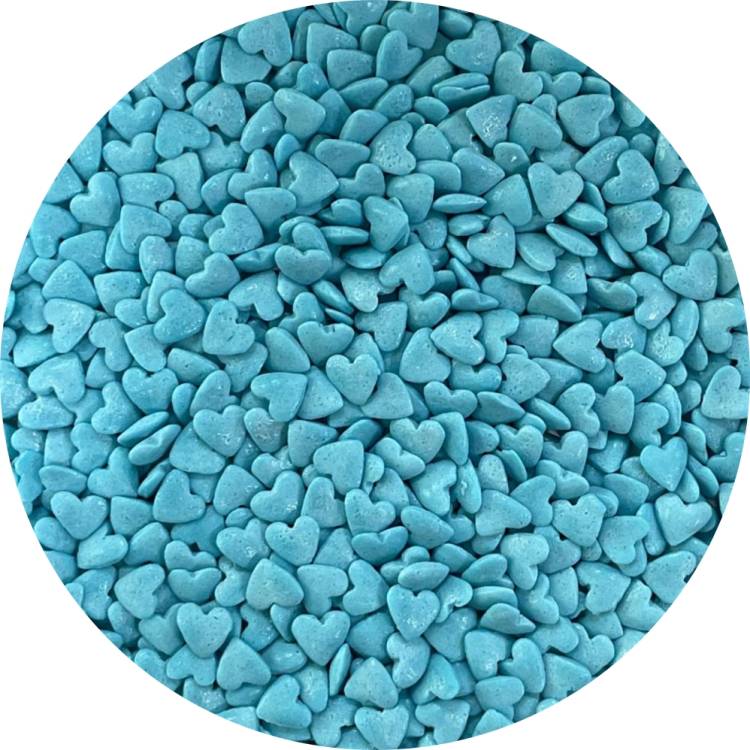 Obrázek k výrobku 25251 - 4Cake Cukrová srdíčka modré (80 g)