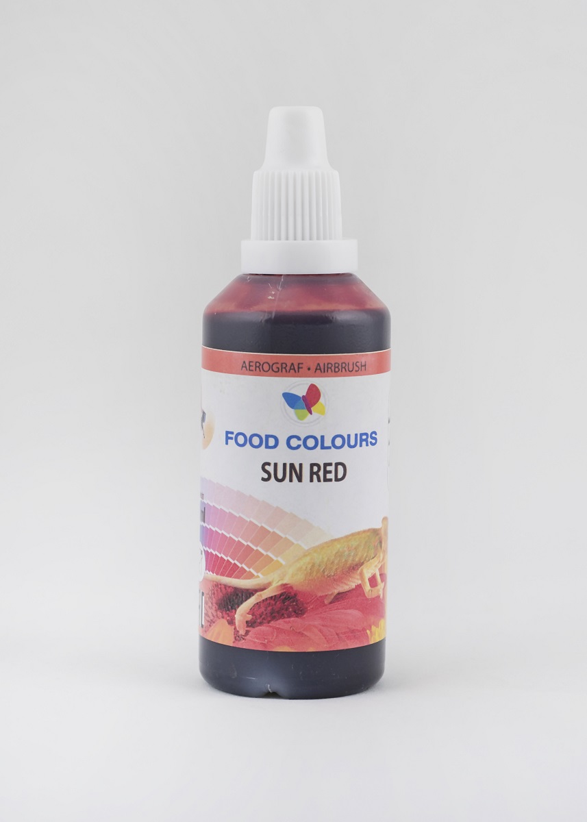 Obrázek k výrobku 14403 - Airbrush barva Food Colours Sun Red (60 ml)