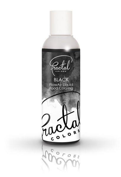 Obrázek k výrobku 16354 - Airbrush farba tekutá Fractal - Black (100 ml)