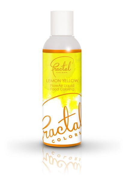 Obrázek k výrobku 16379 - Airbrush farba tekutá Fractal - Lemon Yellow (100 ml)