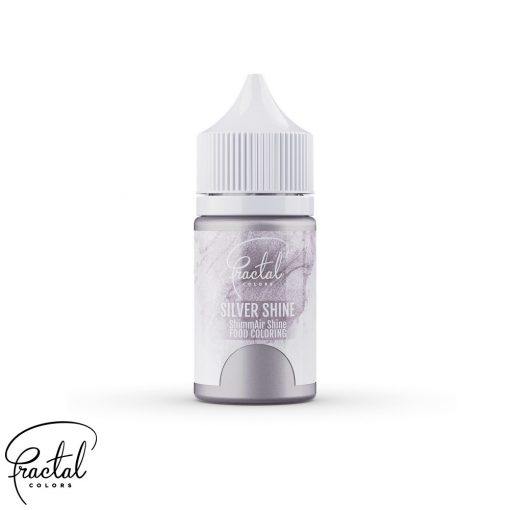Obrázek k výrobku 16756 - Airbrush perleťová farba tekutá Fractal - Silver Shine (33 g)