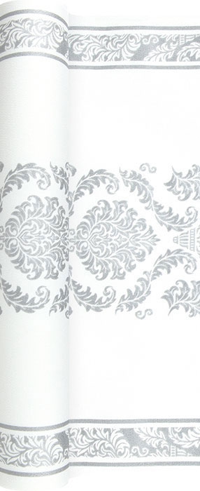 Obrázek k výrobku 20603 - Alvarak Behúň na stôl bielo-šedý (40 x 490 cm)