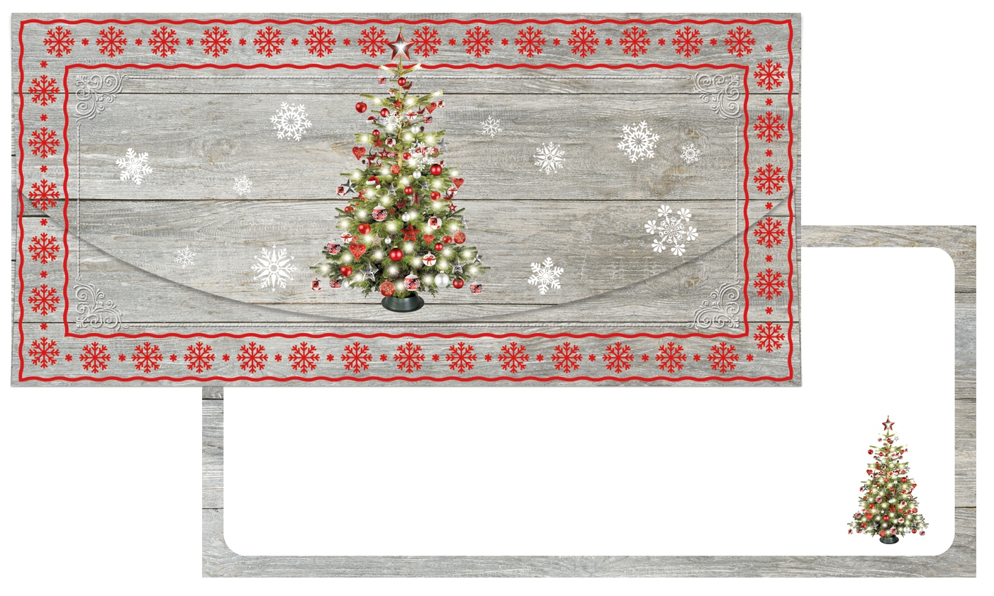 Obrázek k výrobku 21072 - Alvarak darčeková obálka na peniaze Vianočná šedá