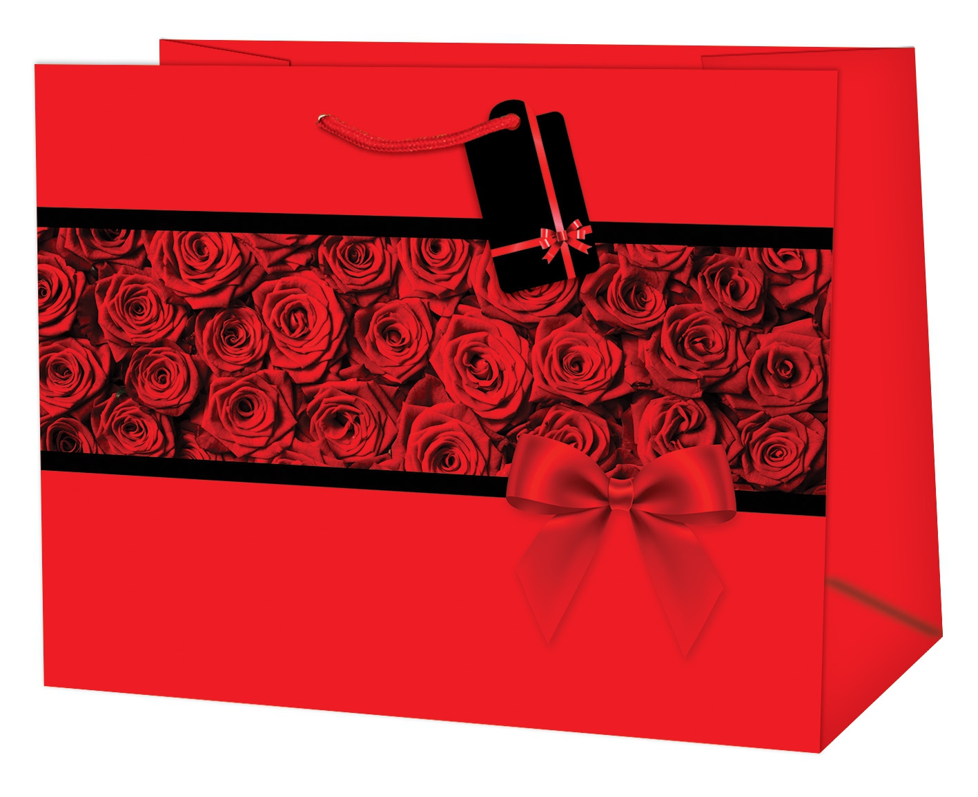 Obrázek k výrobku 21265 - Alvarak darčeková taška Ruže červené stredná