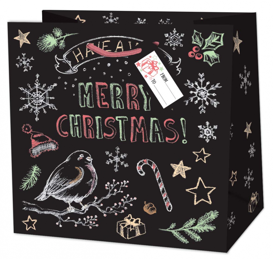 Obrázek k výrobku 19947 - Alvarak darčeková taška Veselé Vianoce