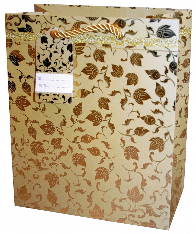 Obrázek k výrobku 21258 - Alvarak darčeková taška Zlatá stredná(limitovaná edícia)
