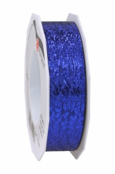 Obrázek k výrobku 18748 - Alvarak Hodvábna stuha - metalická modrá 25 mm x 3 m (1 ks)
