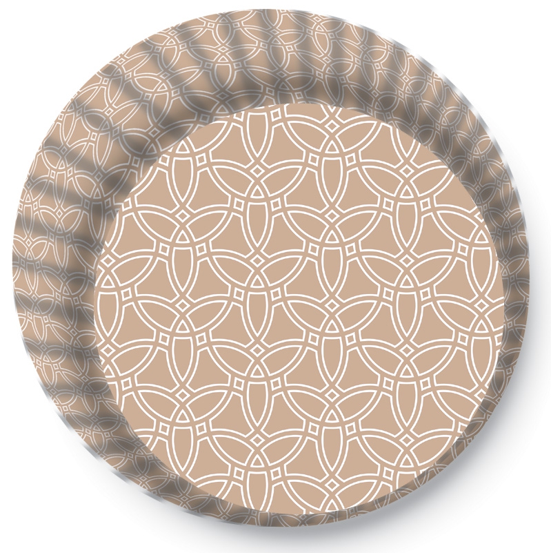 Obrázek k výrobku 17302 - Alvarak košíčky na muffiny  Béžové so vzorom (50 ks)