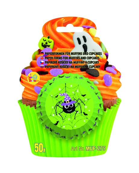 Obrázek k výrobku 25897 - Alvarak košíčky na muffiny Halloween pavúk 50ks