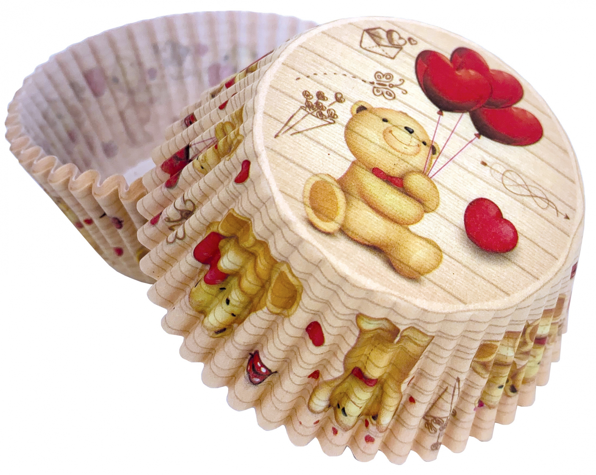 Obrázek k výrobku 20551 - Alvarak košíčky na muffiny Medvedík (50 ks)
