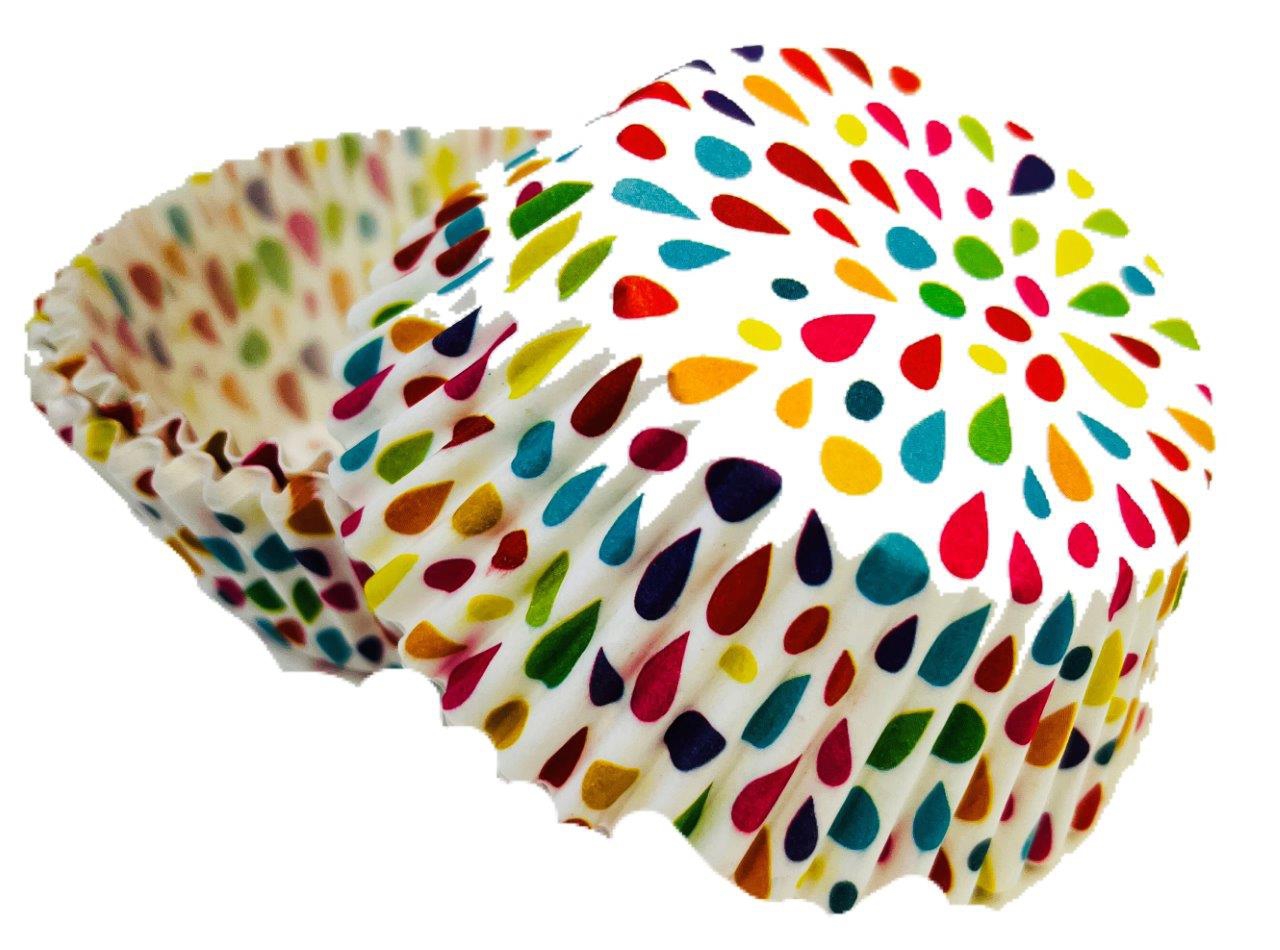 Obrázek k výrobku 21479 - Alvarak košíčky na muffiny s farebnými kvapkami(50 ks)