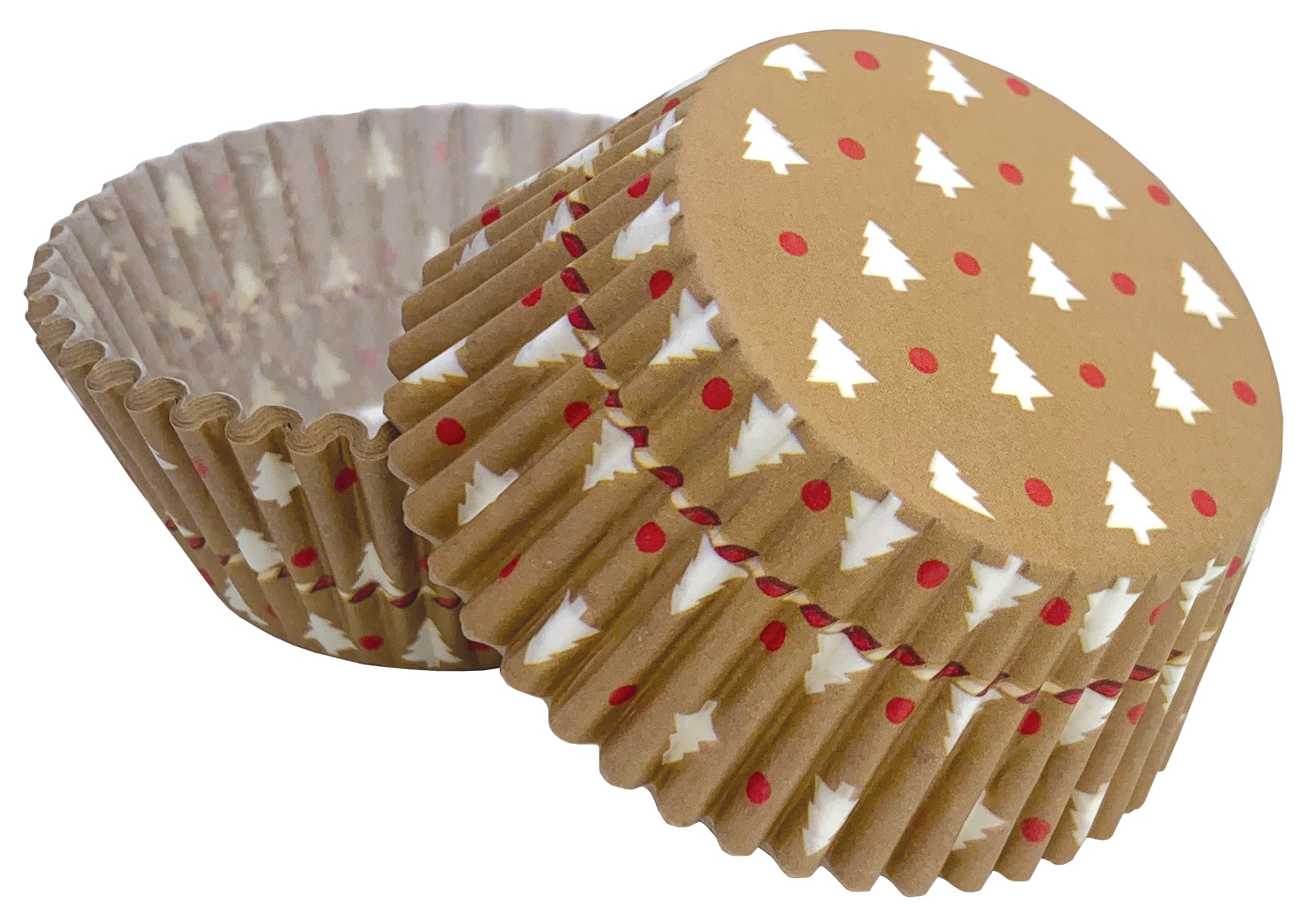 Obrázek k výrobku 22766 - Alvarak košíčky na muffiny Vianočné stromčeky (50 ks)