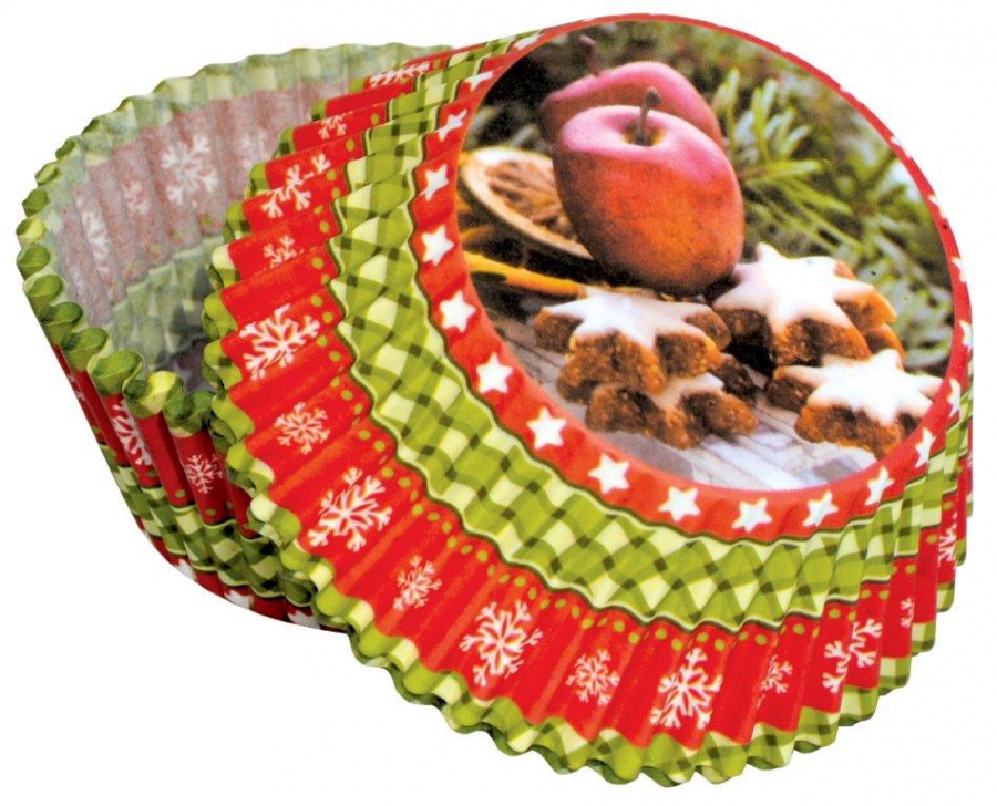 Obrázek k výrobku 22769 - Alvarak košíčky na muffiny Vianočný motív (50 ks)