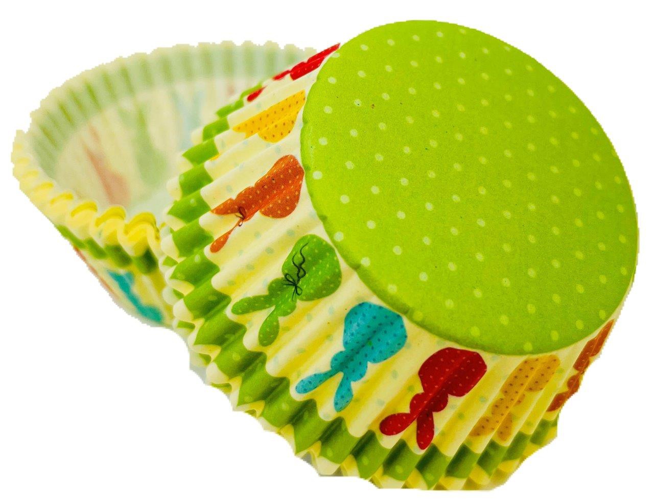 Obrázek k výrobku 21473 - Alvarak košíčky na muffiny Zelené so zajačikmi  (50 ks)