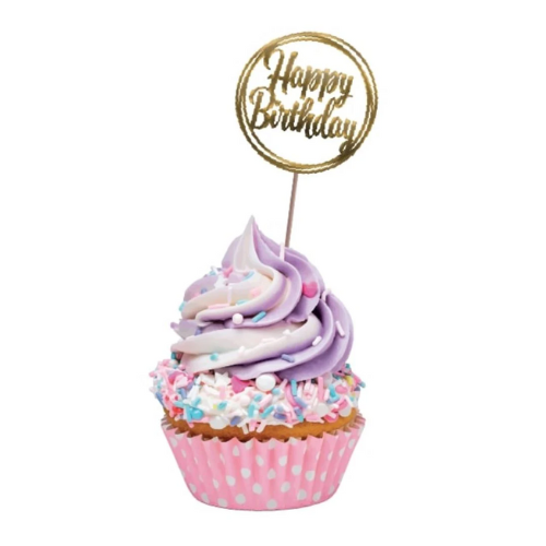Obrázek k výrobku 26925 - Alvarak Party Stabs Happy Birthday 10cm (10ks)