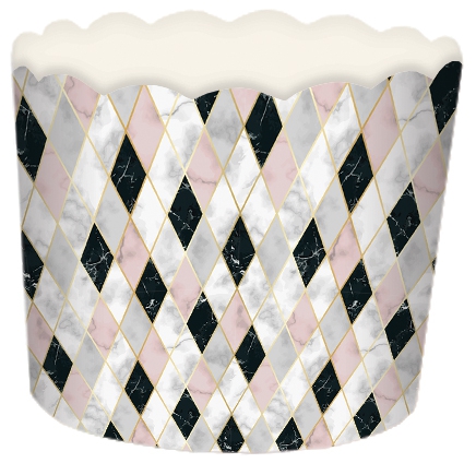 Obrázek k výrobku 19842 - Alvarak pevné košíčky na muffiny Cupcake geometrické tvary  (24 ks)
