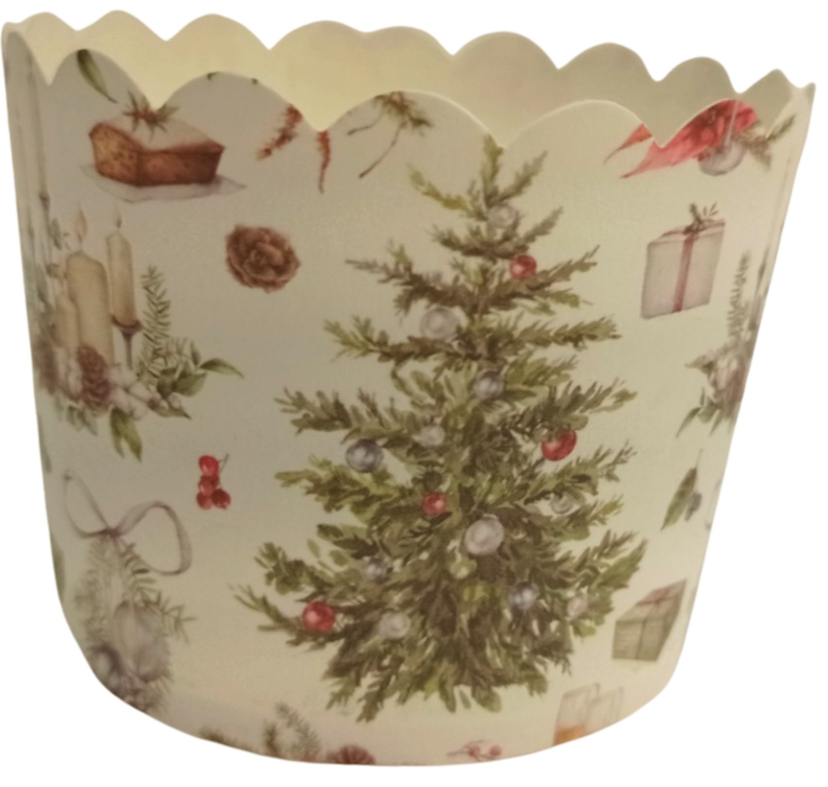 Obrázek k výrobku 24466 - Alvarak pevné košíčky na muffiny Cupcake Vianočný stomček ihličnatý (24ks)