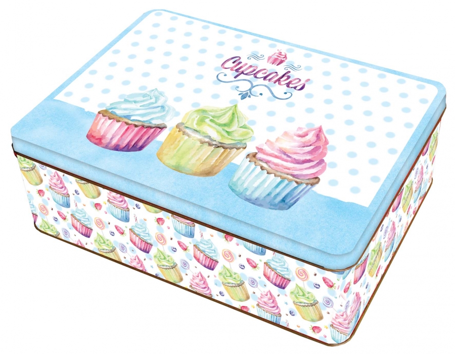 Obrázek k výrobku 19821 - Alvarak plechová dóza Cupcakes malá