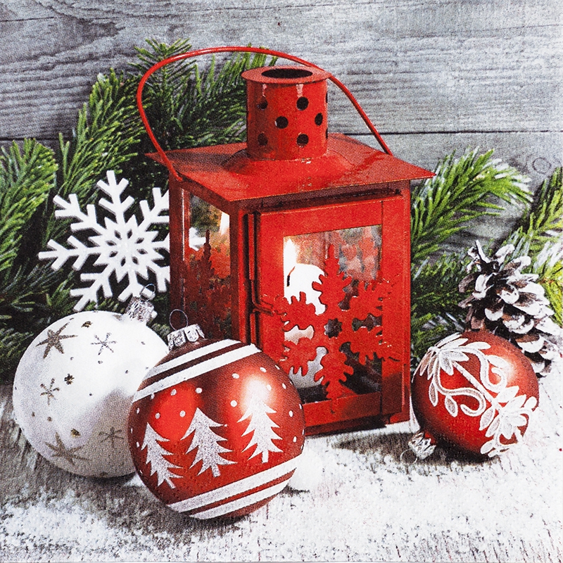Obrázek k výrobku 20578 - Alvarak Servítky s Vianočným motívom svietnik  (20 ks)