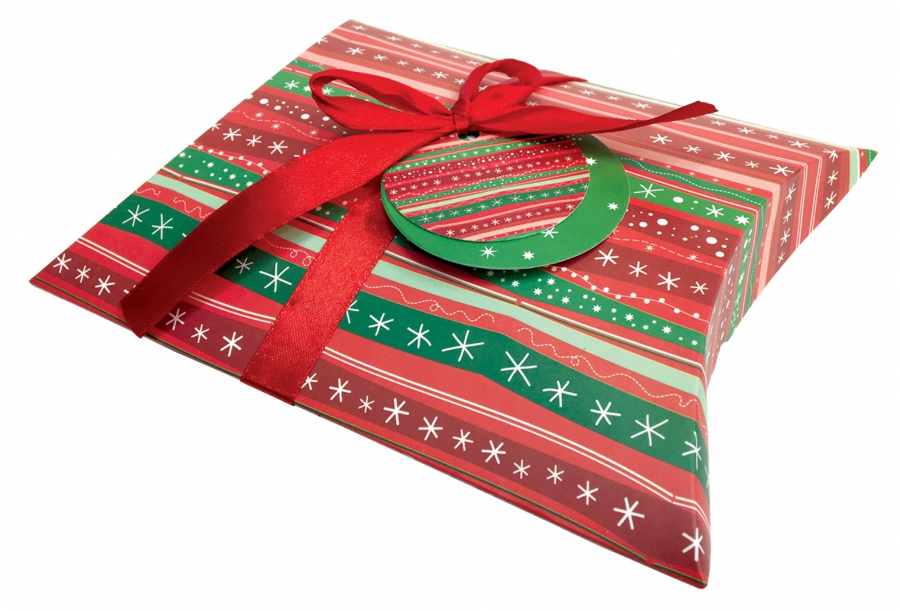 Obrázek k výrobku 19469 - Alvarak Vianočná darčeková skladacia krabička červená