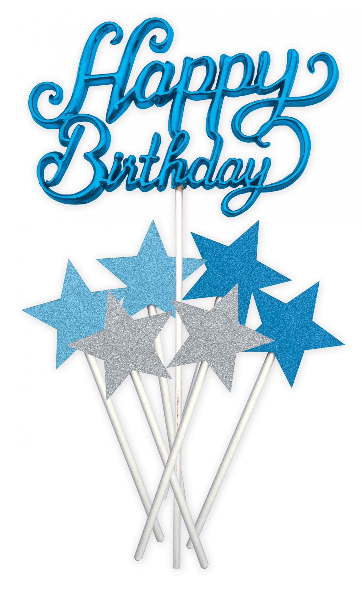 Obrázek k výrobku 24273 - Alvarak Zápich na torty Happy Birthday (23x12x15 cm)