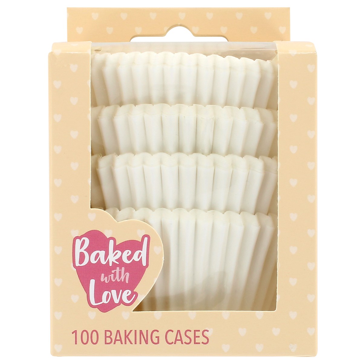 Obrázek k výrobku 22393 - Baked with Love košíčky na muffiny Biele (100 ks)