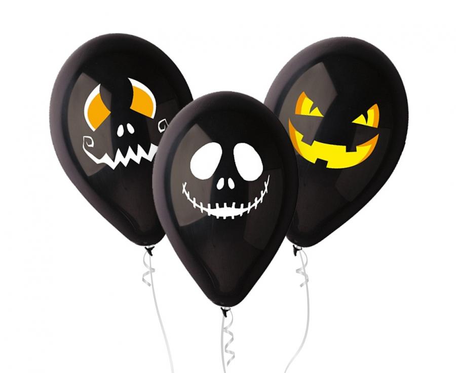 Obrázek k výrobku 24639 - Balóny Halloween tváre 1bal./3ks