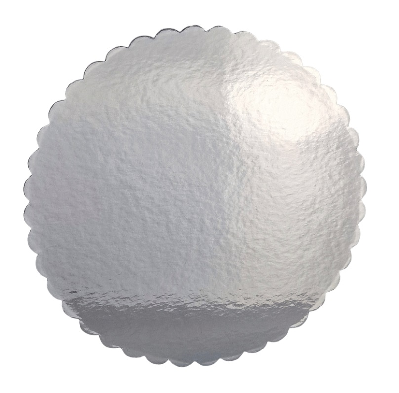 Obrázek k výrobku 23034 - Cake Star Podnos  vlnka strieborný kruh 32cm (1)