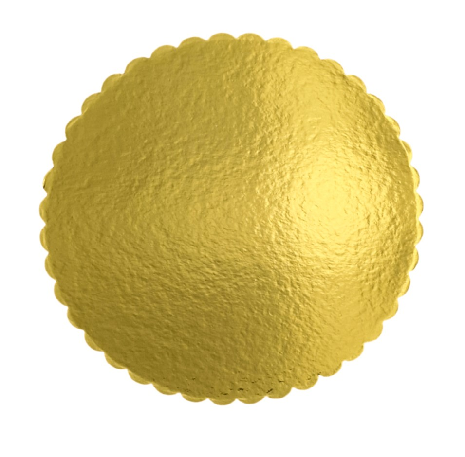 Obrázek k výrobku 23041 - Cake Star Podnos vlnka zlatý kruh 32cm (1)