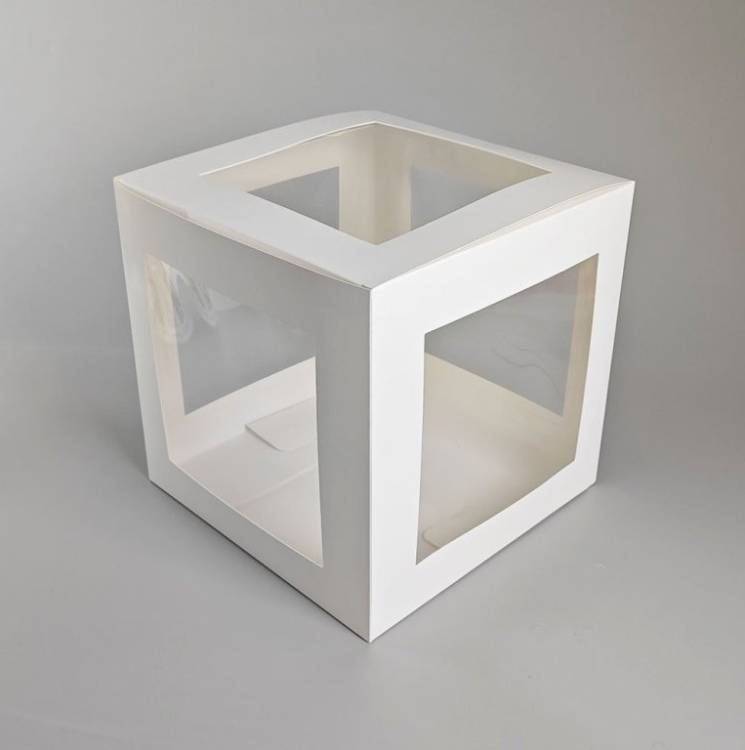 Obrázek k výrobku 26628 - Cake star Tortový box na torty s 5 oknami (25 x 25 x 25 cm)