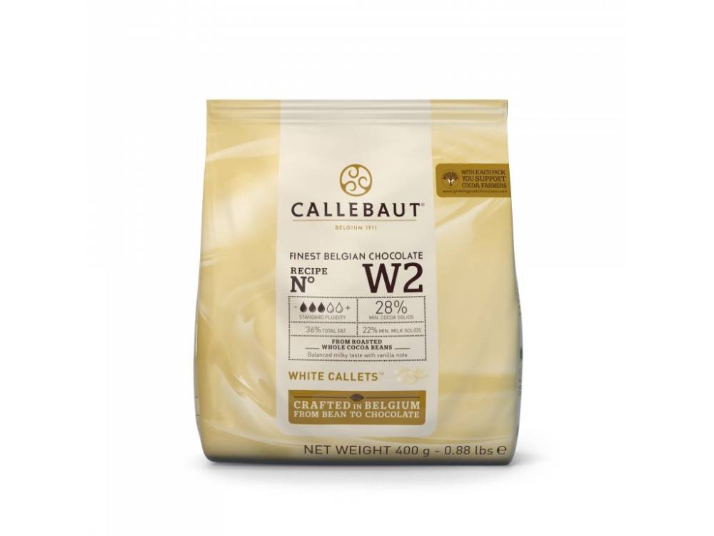 Obrázek k výrobku 26429 - Callebaut Pravá biela čokoláda 28% (0,4 kg)