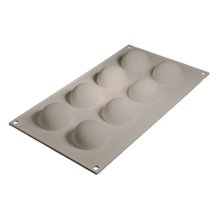Obrázek k výrobku 26529 - Cesil Silikónová forma na pečenie/na mrazené dezerty Polokoule 5 cm (na 8 ks)