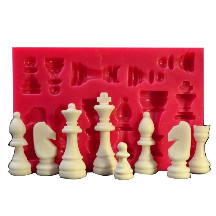 Obrázek k výrobku 24791 - Cesil Silikónová forma Šach veľké