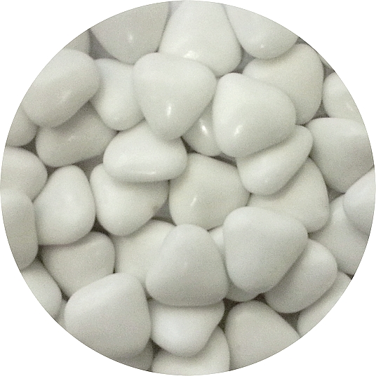 Obrázek k výrobku Čokoládová srdíčka bílá (50 g)