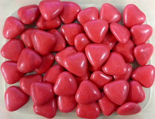 Obrázek k výrobku Čokoládová srdíčka červená 50 g