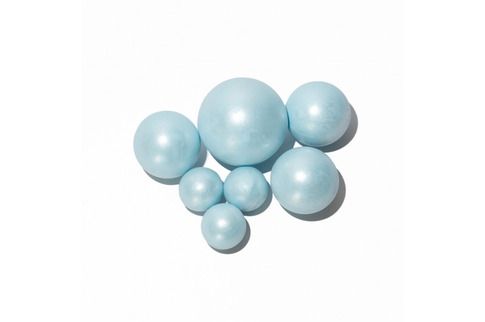 Obrázek k výrobku 27349 - Čokoládové gule XXL Bledo modrá perleť  (7 ks)