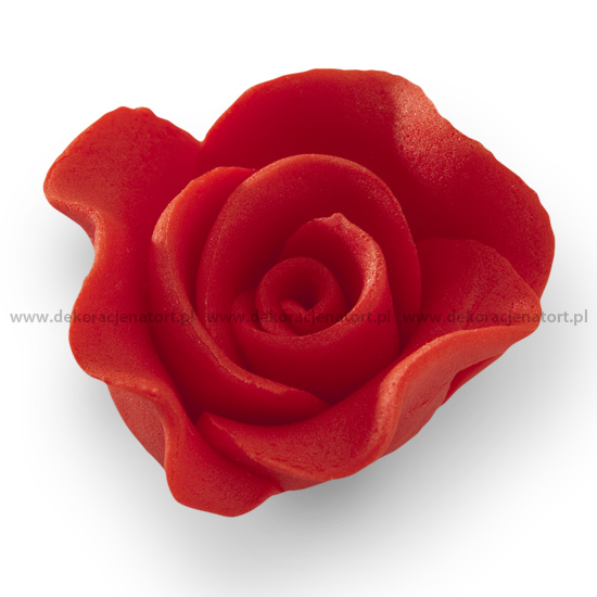 Obrázek k výrobku 14297 - Cukrová dekorace Růže \"7\" červené (16 ks) Neposíláme v balících!