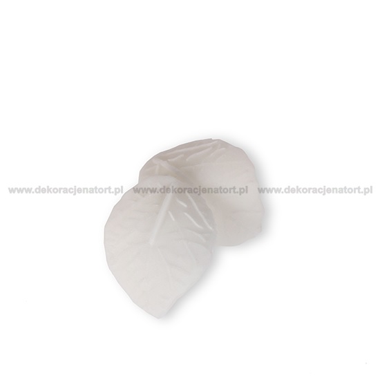 Obrázek k výrobku 23415 - Cukrová dekorácia Listy malé biele (250ks)