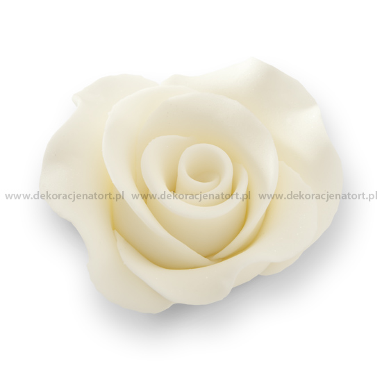 Obrázek k výrobku 17219 - Cukrová dekorácia Ruža biela (12 ks)