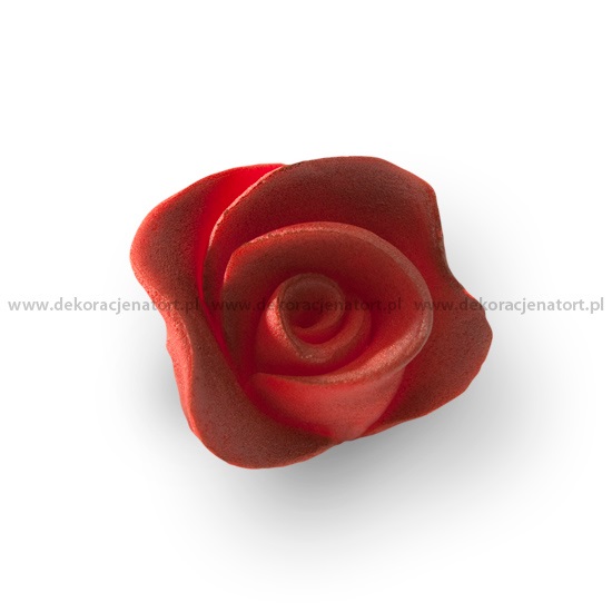 Obrázek k výrobku 23399 - Cukrová dekorácia Ruža malá Bordová (25 ks)